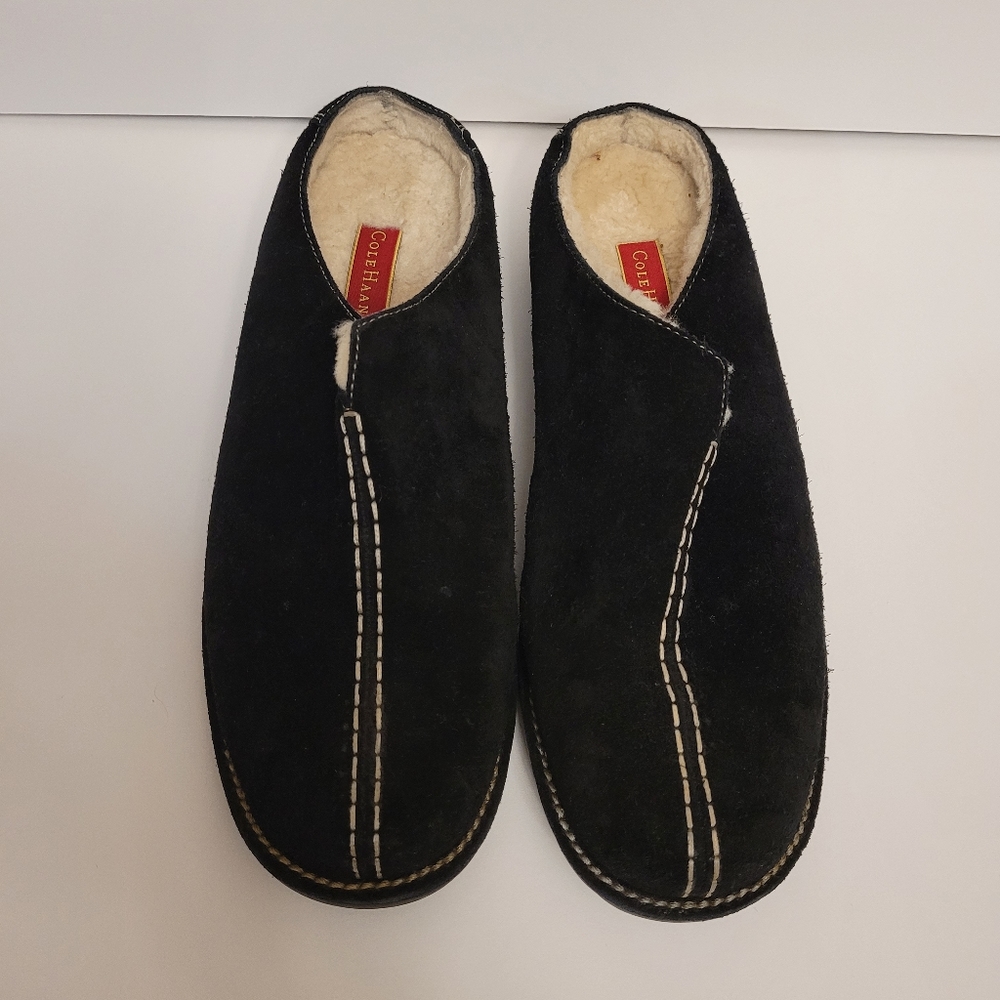 Cole Haan Waterproof suede mules